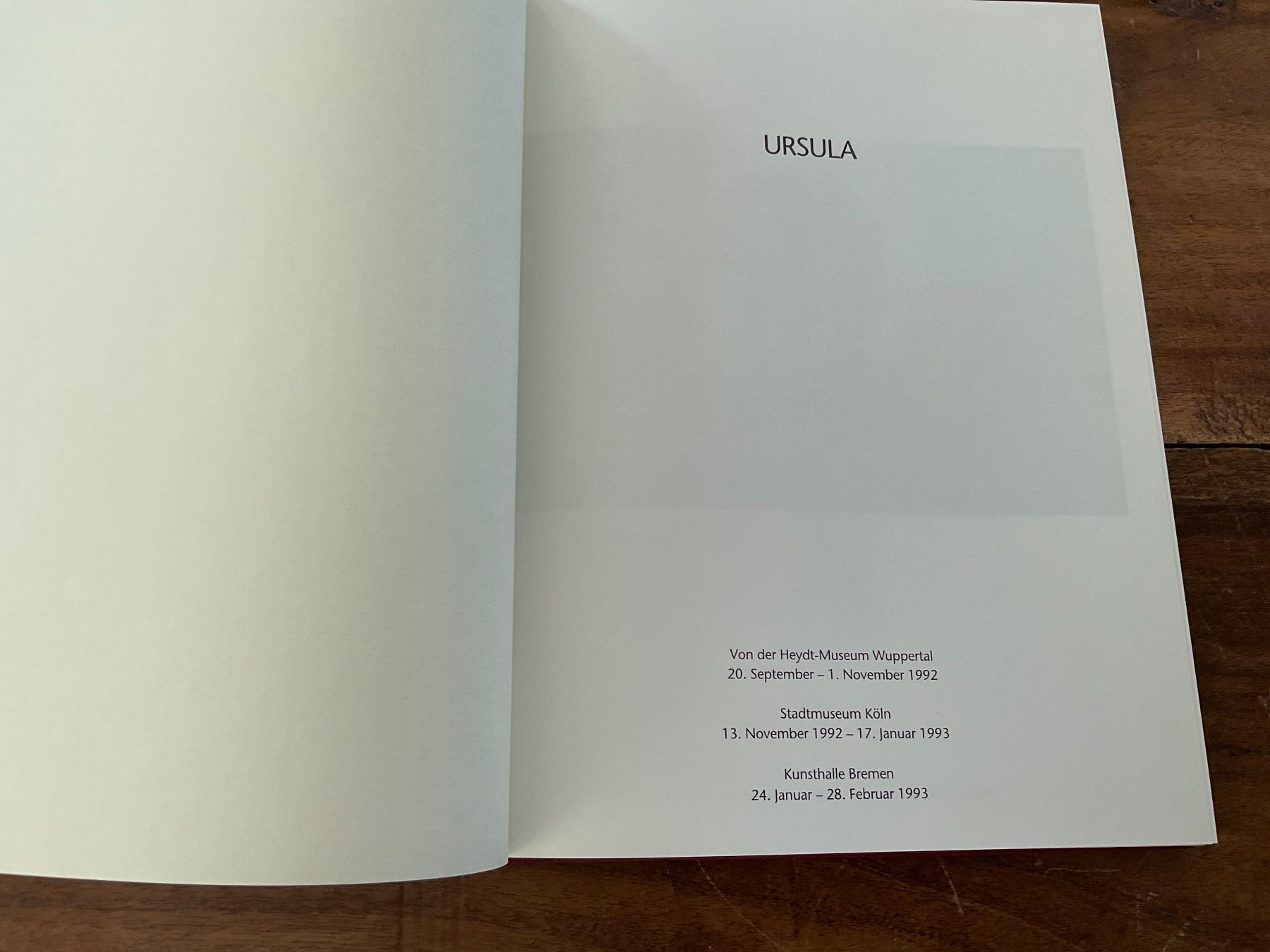 Libri: Ursula. Retrospektive, Werke 1951-1992 – Usato da Avenches venduto da Tinkey 1