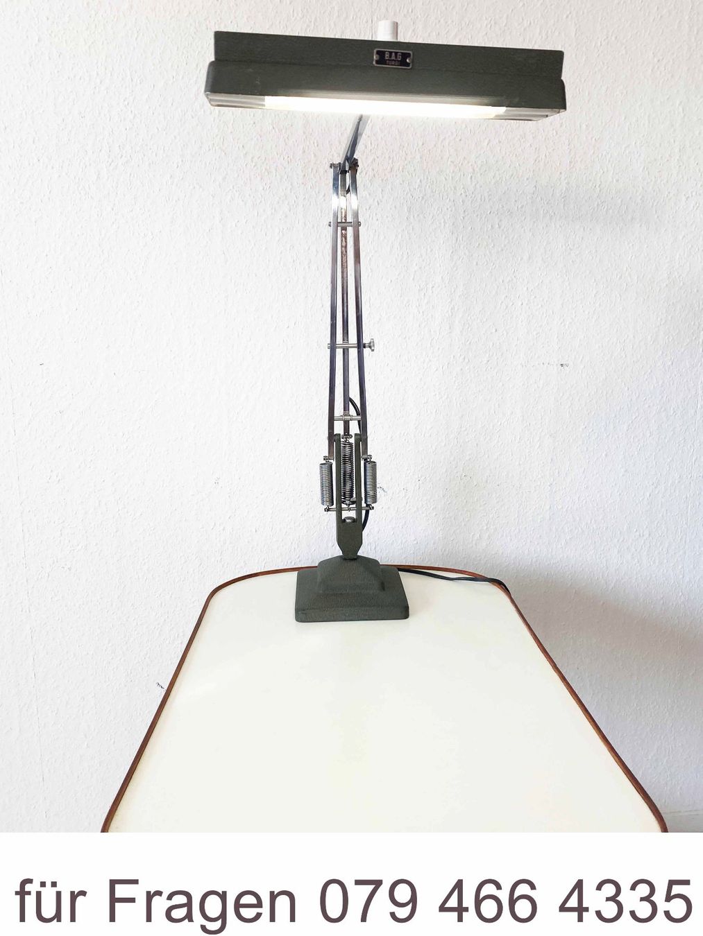 Bag Turgi Lampade: Omnifix Arbeitslampe BAG Turgi – Usato da Beringen venduto da Kultgut 9