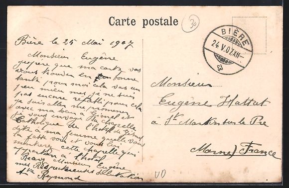 Cartoline postali: AK Gimel, Chapelle Catholique, 1907 – Usato da Berlin venduto da bartko-reher 1