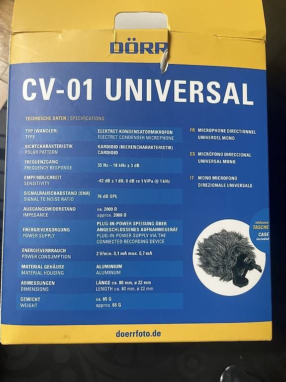 Microfoni: DÖRR CV-01 Richtmikrofon Universal, neuwertig – Nuovo (secondo la descrizione) da Zürich venduto da ani_8d5j 3