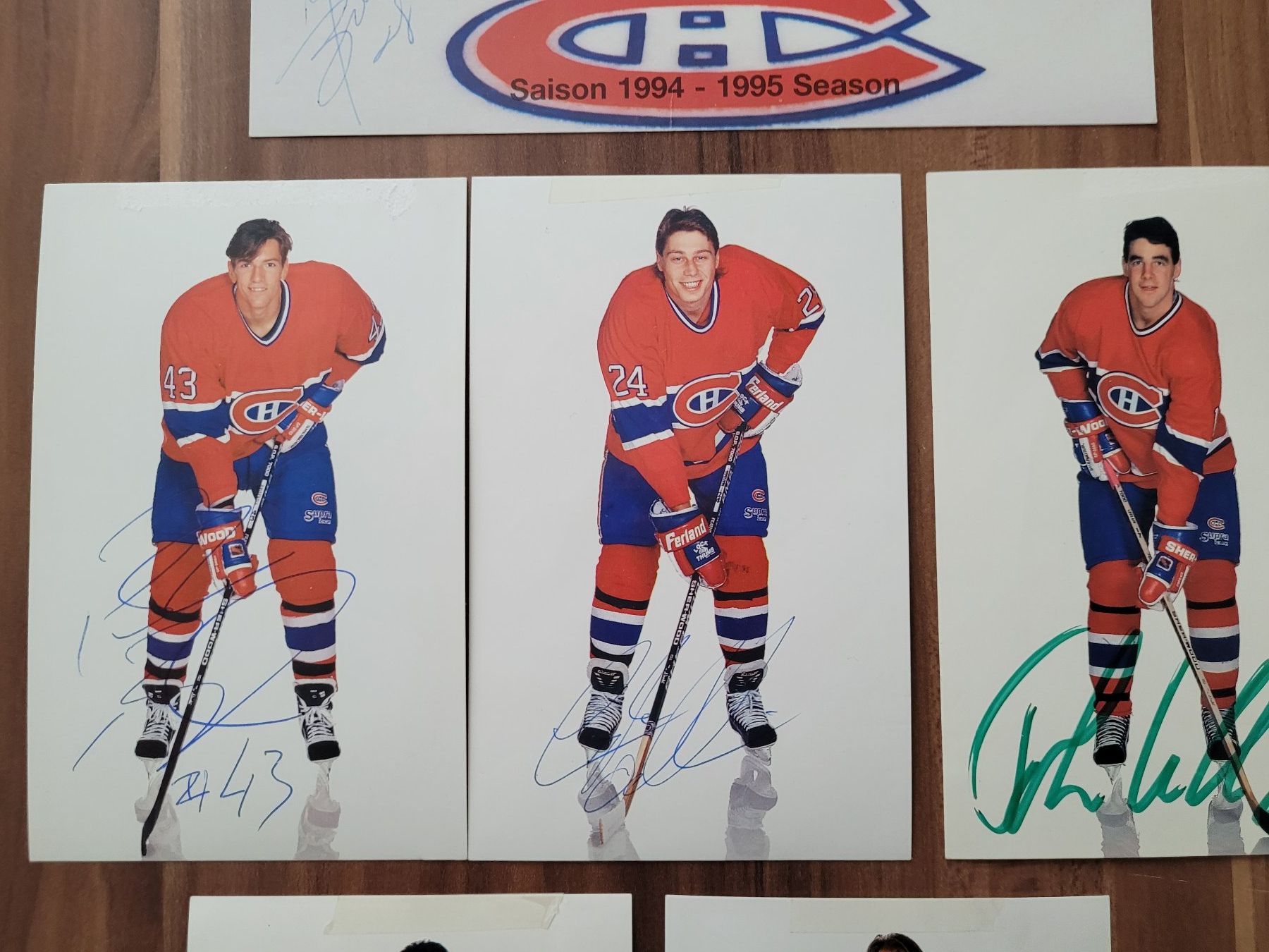 Autografi: Montréal Canadiens Autogramm Karten – Usato da Beinwil (Freiamt) venduto da Tourigny 1