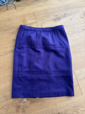 Steffen Schraut Wool Skirt, Size 36, purple