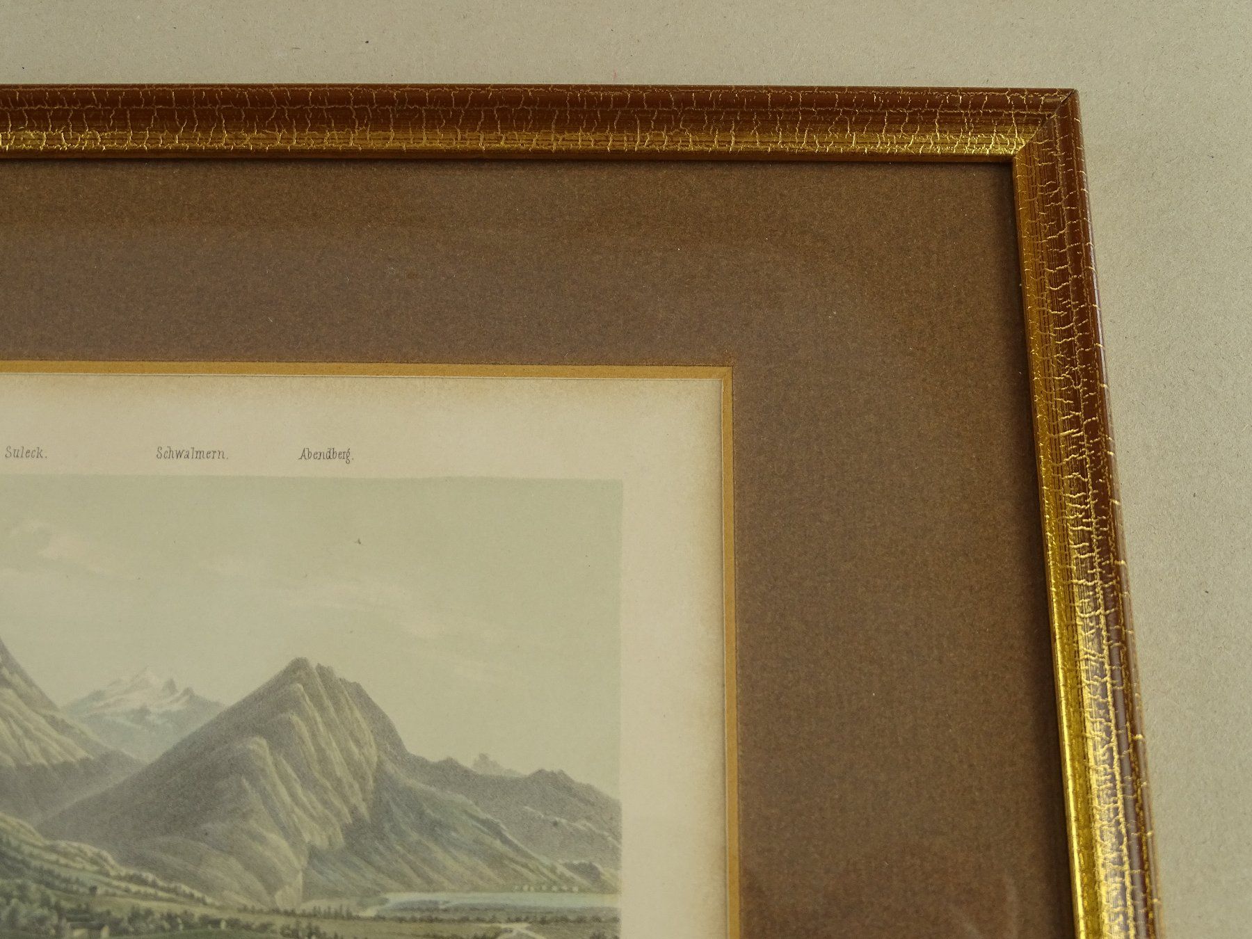 Incisioni: INTERLAKEN, LITHOGRAPHIE UM 1850 – Usato da Grüningen venduto da Kartensammler 5