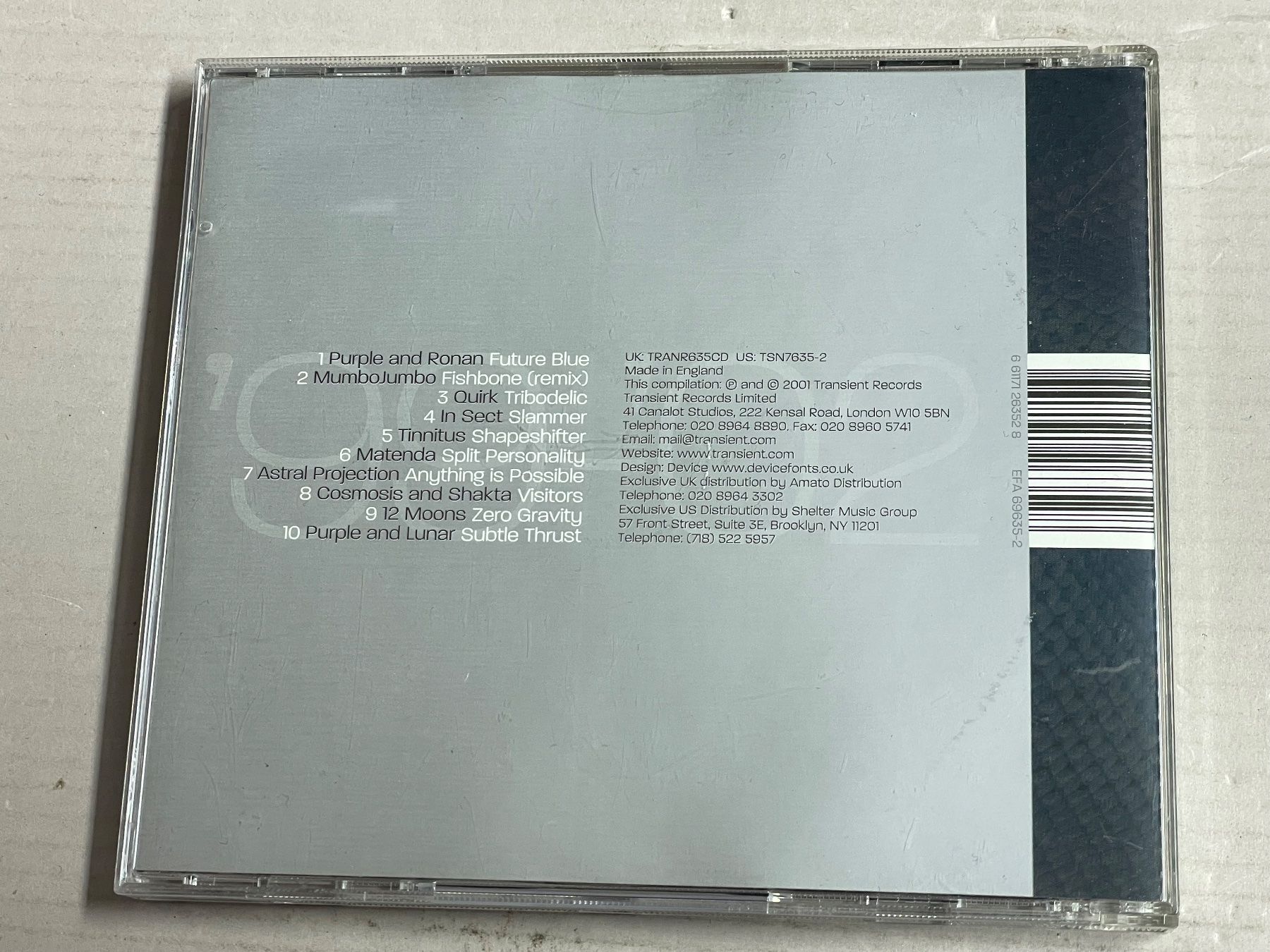 CD: Transient Single Life - The 12" Collection CD - Psy-RAR – Usato da Muri b. Bern venduto da AdidasCollector 1