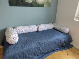 Komplettes Einzelbett-Set mit Matratze, Decken, Kissen & Co.