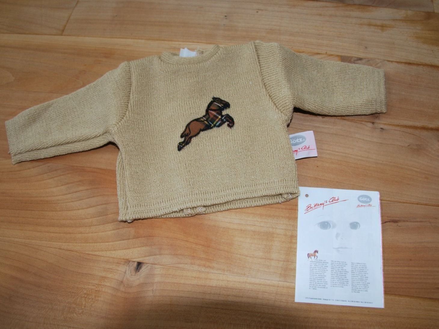 Giocattoli: Original Puppen Pullover mit Pferd Goetz – Nuovo (secondo la descrizione) da Arlesheim venduto da Bodenweg