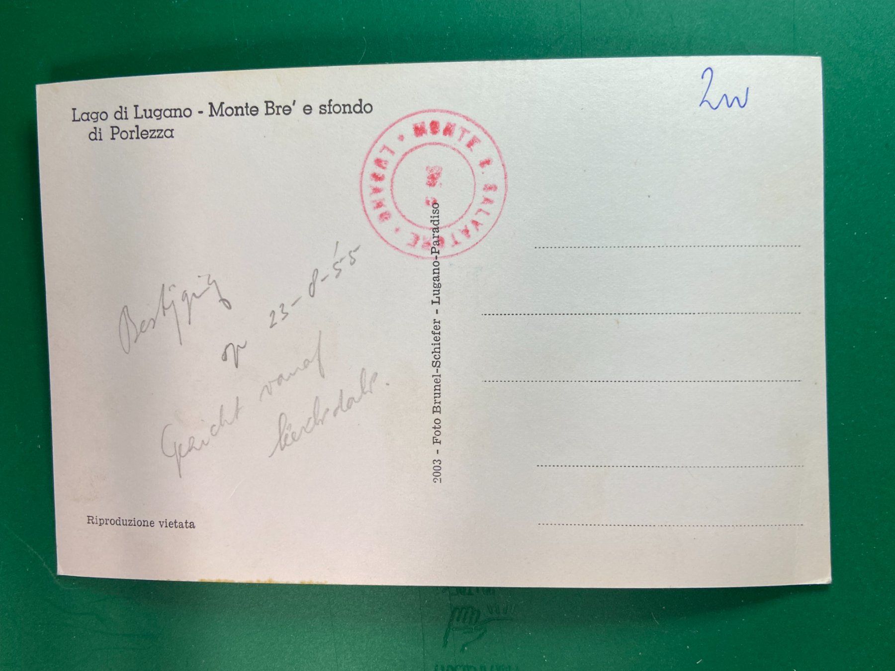 Cartoline postali: Lago di Lugano – Usato da Steg VS venduto da danwer74 1