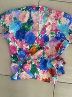 Ungaro Paris Wickelbluse aus Seide Gr.11 entspricht 38/40 