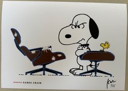 KeC: Snoopy “who pooped on my Eames Chair” signiert 7/15