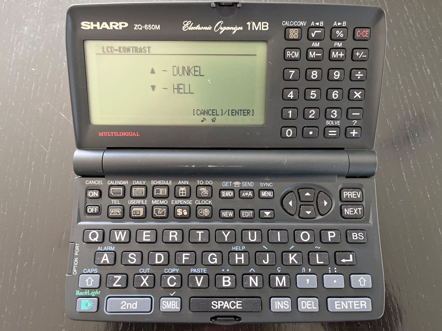 PCs: Sharp ZQ-650M Electronic Organizer Vintage, – Gebraucht aus Spiegel b. Bern von Burdicrew