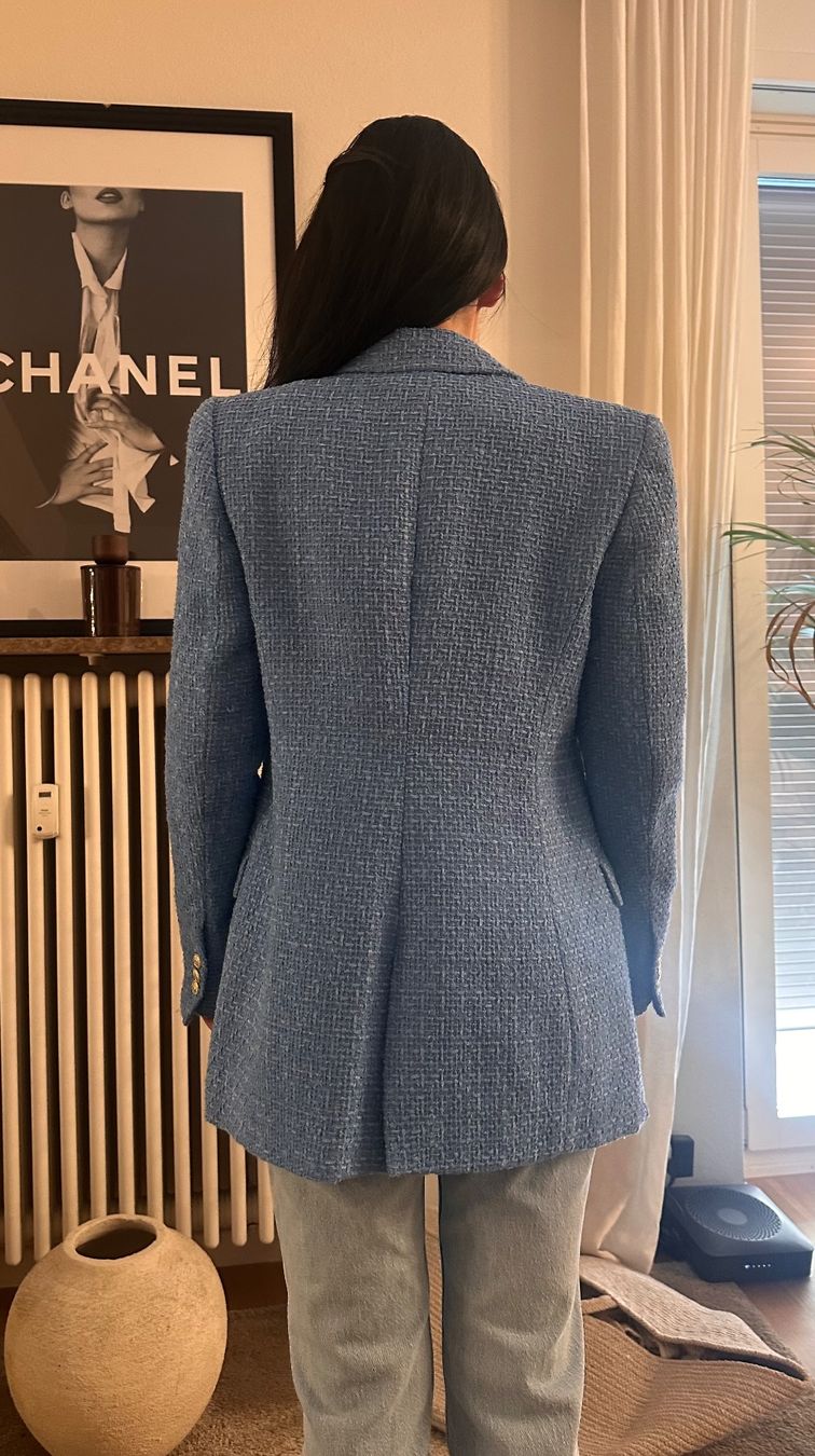 Zara Jacken: Zara Blazer hellblau mit Schulterpolstern – Neu (gemäss Beschreibung) aus Basel von nur_b9kq 1
