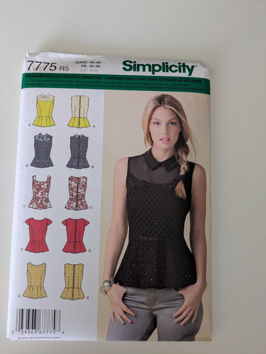 Cartamodelli: Schnittmuster: Simplicity 7775 – Nuovo (secondo la descrizione) da Bern venduto da Puzzling_Mom 1