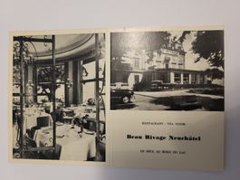 Speisekarte Restaurant Beau Rivage Neuchâtel RZ