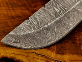 extra "verwittertes" Damast Messer Knife echter Faltenstahl