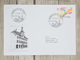 CL11 Enveloppe + Timbre Suisse 1998