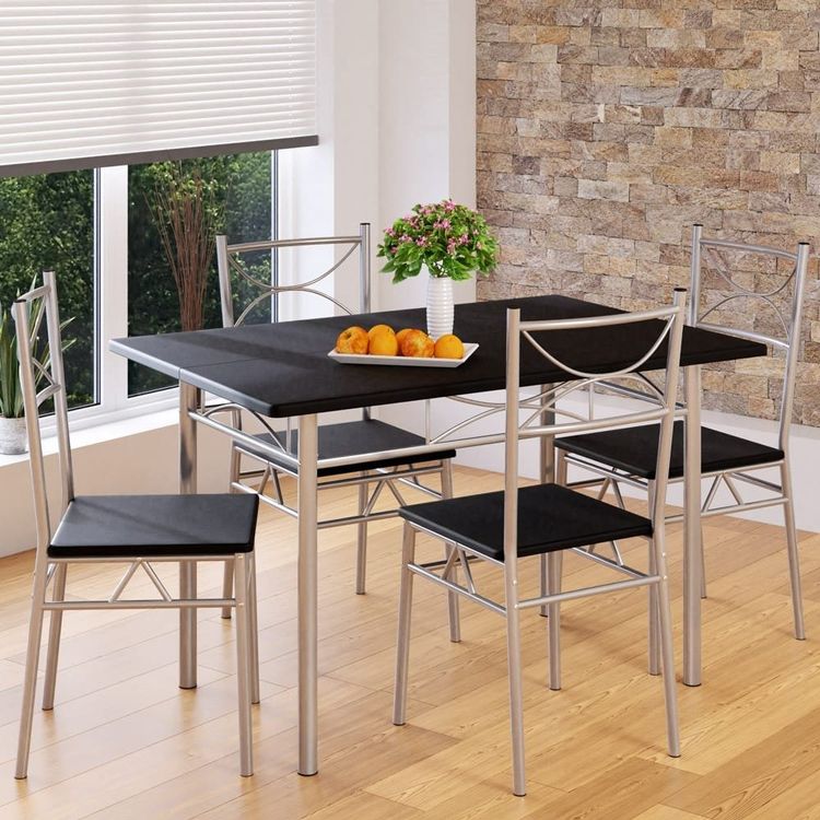 Esstisch & Stühle Set - 5 Teilig - Eiche 5