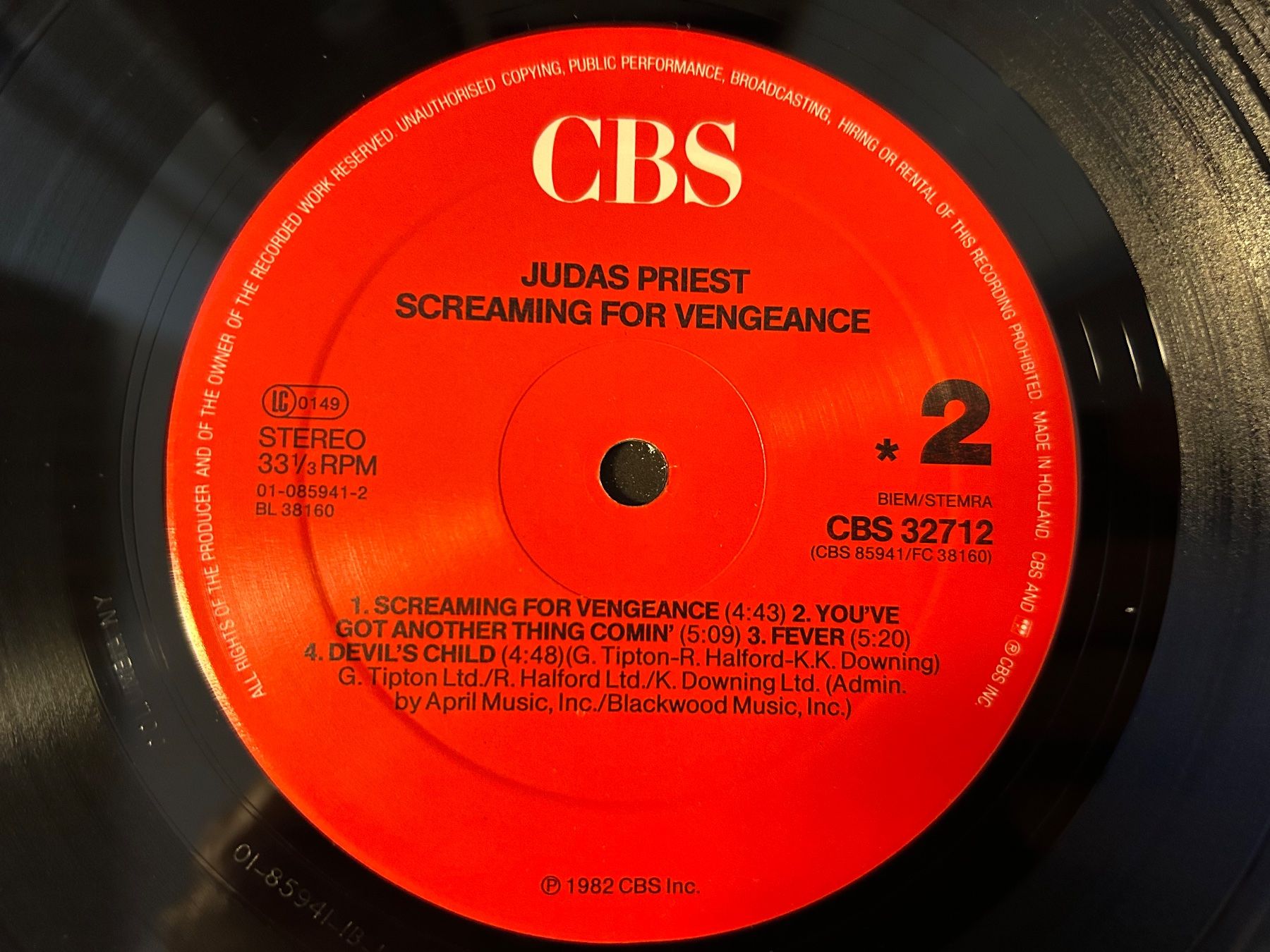 Dischi in vinile: Judas Priest - Screaming for Vengeance – Usato da Aesch BL venduto da BlueMusicRecords 5