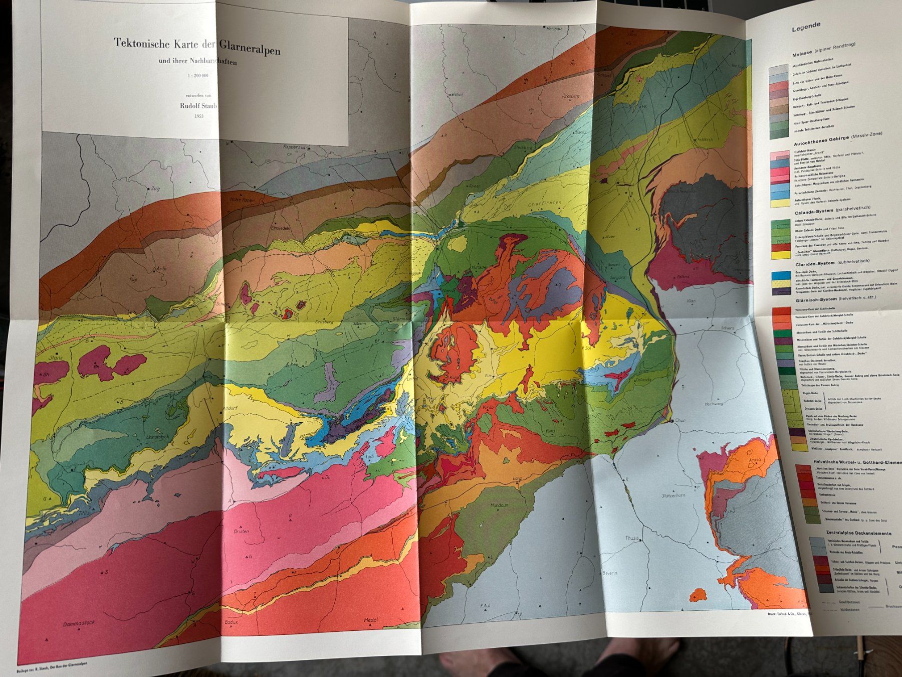 Bücher: Rudolf Staub: Der Bau der Glarner Alpen – Gebraucht aus Zürich von allp 9