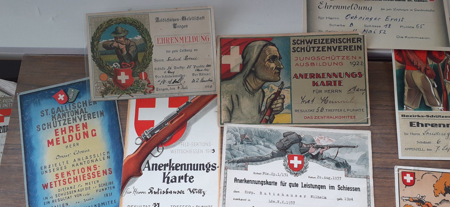 Karten: Ehrenmeldungen Lot 1 – Gebraucht aus Mörschwil von lindaswunderkiste 3