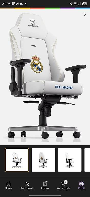 Sedie: Büro/Gamingstuhl Real Madrid – Usato da Hettenschwil venduto da cor_2ynk 1