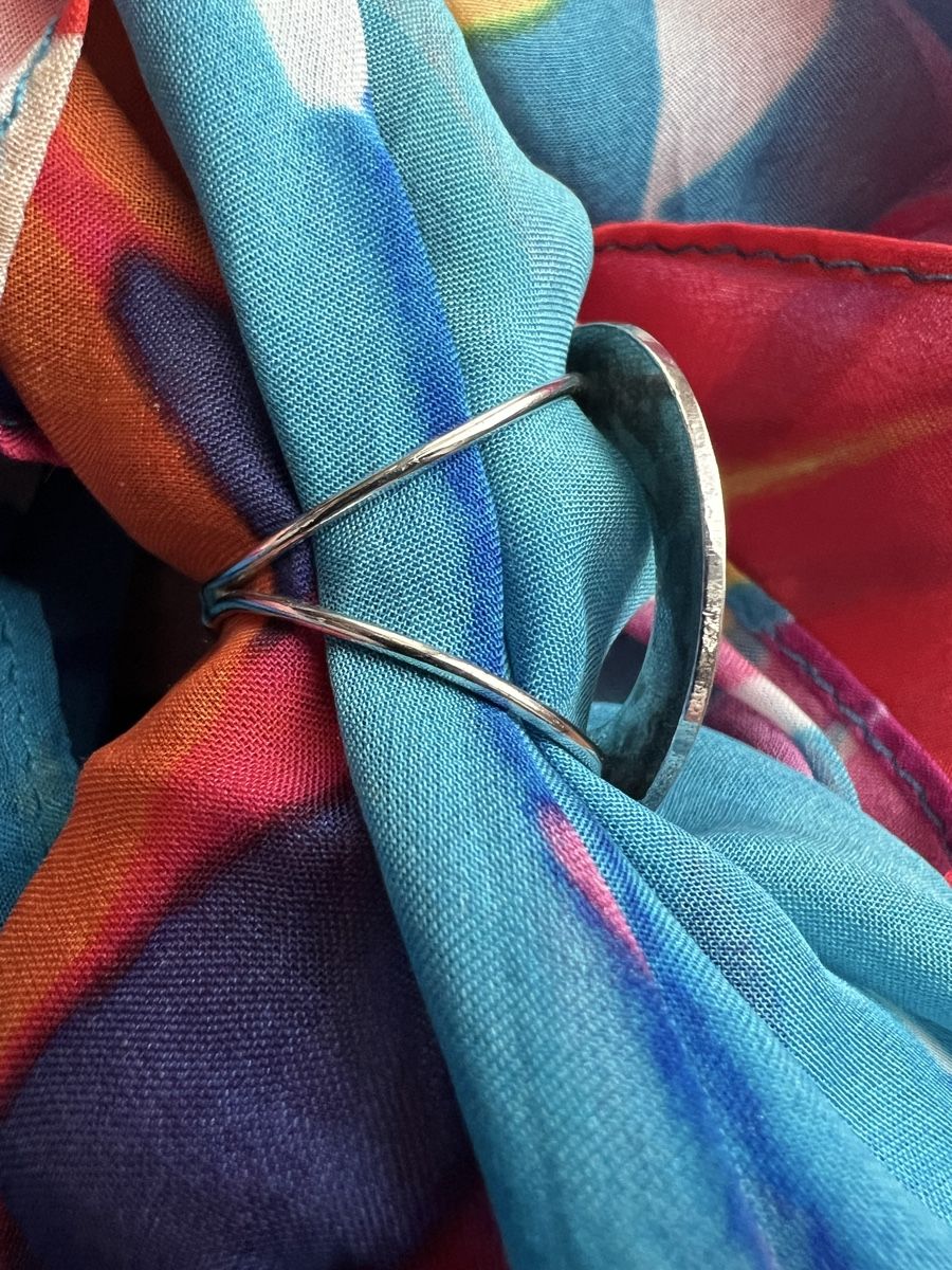 Tutti gli attrezzi: Matte stainless steel scarf ring – Nuovo (secondo la descrizione) da Zürich venduto da Zurich_TimeCapsule 4