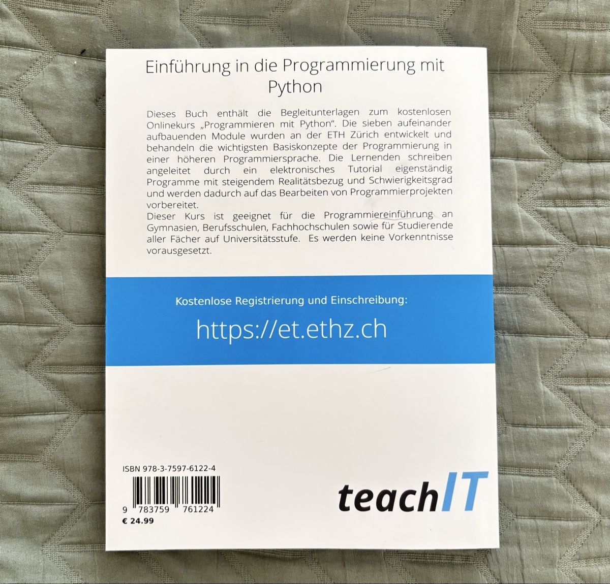 Bücher: Python Programmieren lernen, Kursunterlagen, Top Zustand – Neu (gemäss Beschreibung) aus Wettswil von nuria.sara 1