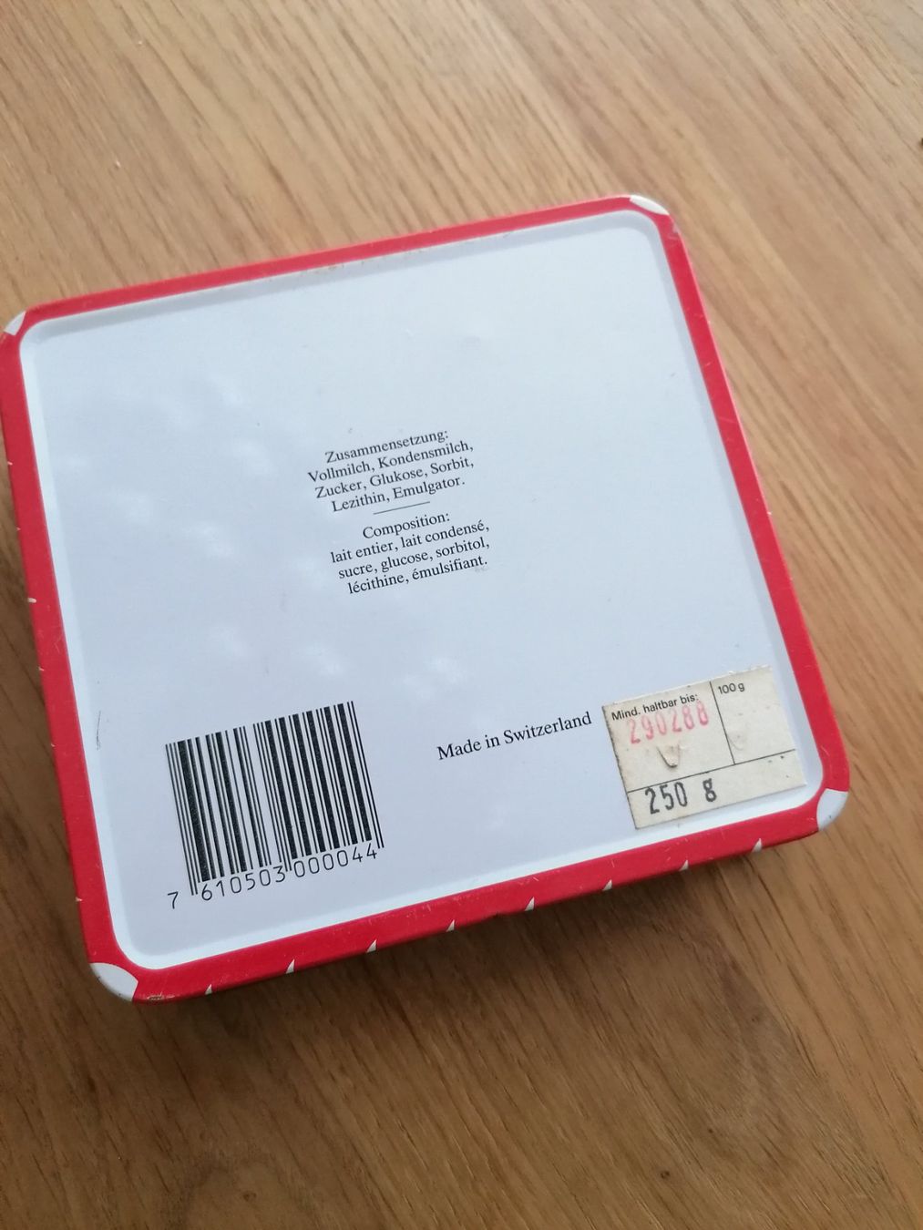 Dosen: Baselbieter Rahmtäfeli Vintage Blechdose – Gebraucht aus Basel von vintagecollector 1