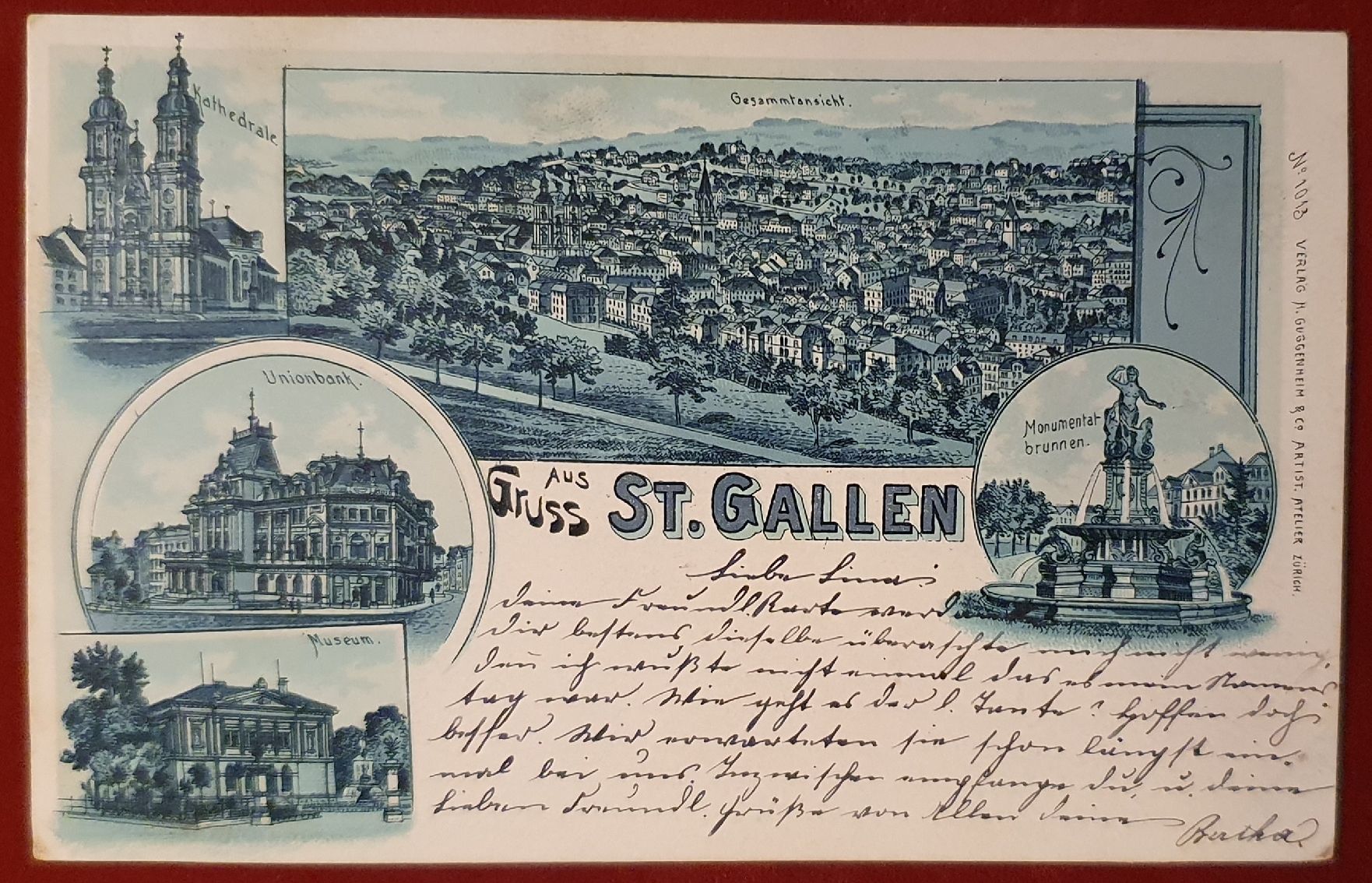 Cartoline postali: Gruss aus St.Gallen 1901 – Usato da Kreuzlingen venduto da Rschweiz1