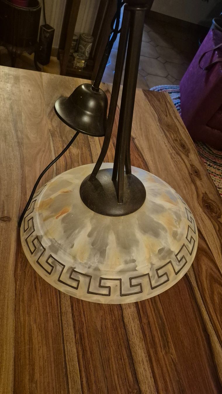 Lampadari & plafoniere: Lampe de plafond vintage en verre – Usato da jussy venduto da Mapetitebroc 1