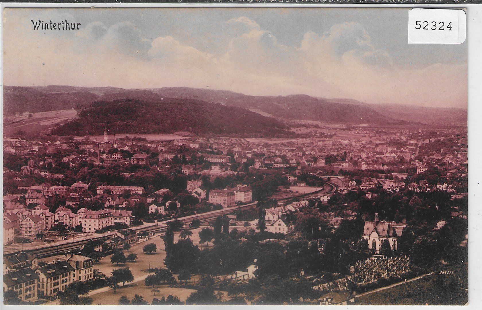Cartoline postali: Winterthur - Generalansicht - coloriert – Usato da Ettingen venduto da Kartenplanet