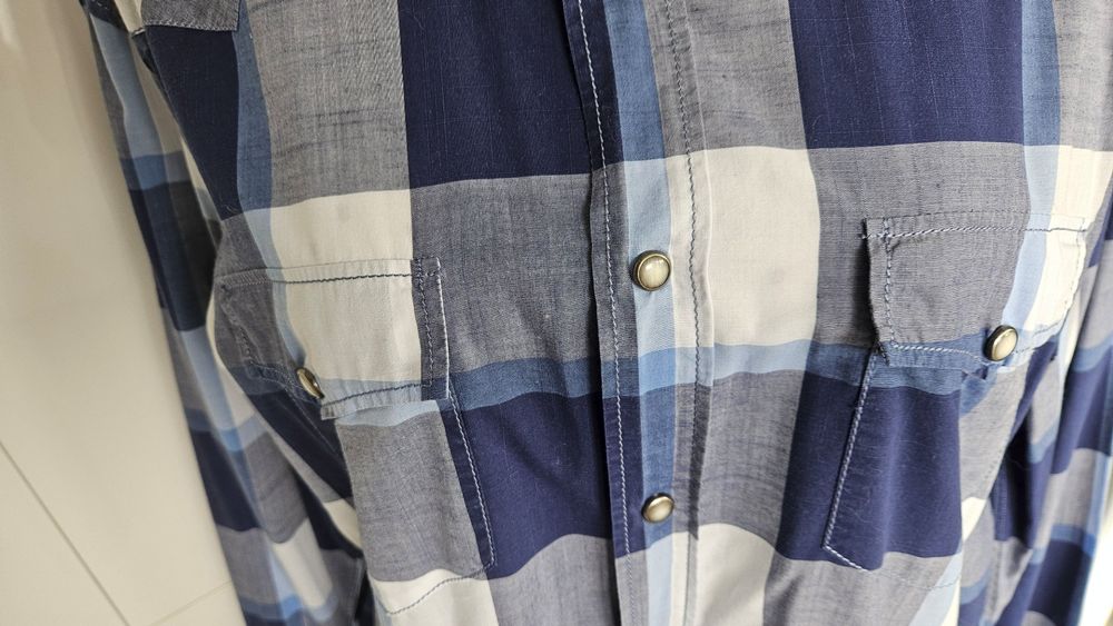 Hugo Boss Camicie: Blaues Herrenhemd Gr. XL Baumwolle Boss Orange – Usato da Gossau ZH venduto da Goes05 2