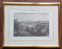 Bild - Lithographie von Genf
