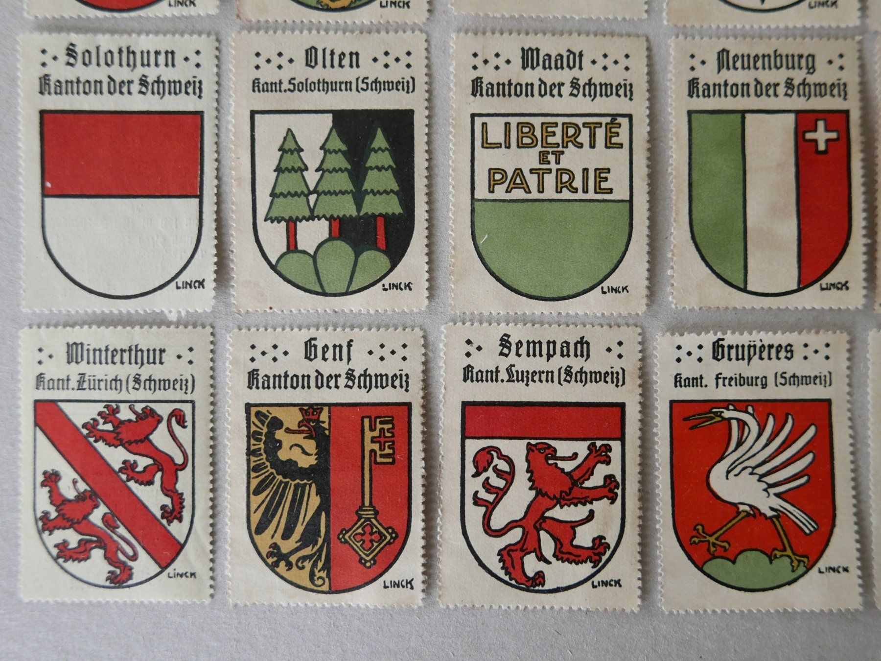 Tutti i francobolli: REKLAMEMARKEN KANTONS- & GEMEINDE-WAPPEN KAFFEE HAG – Usato da Balgach venduto da Zwischenraum 3