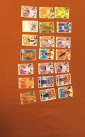 Collection of 20 football trading cards and one Pokémon card