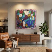 Gemälde " Mosaik" handmade 100×100