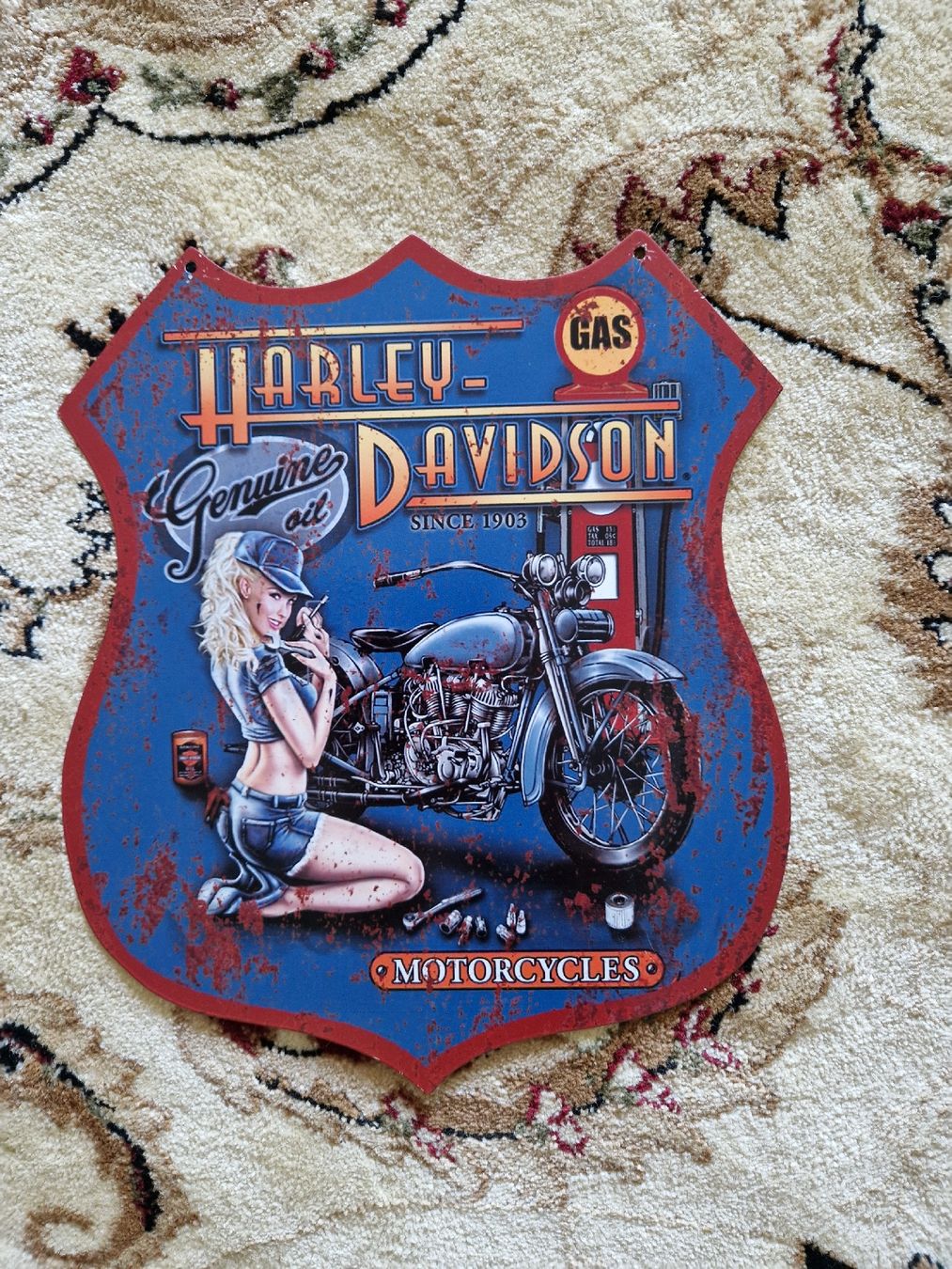 Harley-Davidson Schilder: Harley Blechschild 30x35cm – Gebraucht aus Fahrwangen von Bonsai1972
