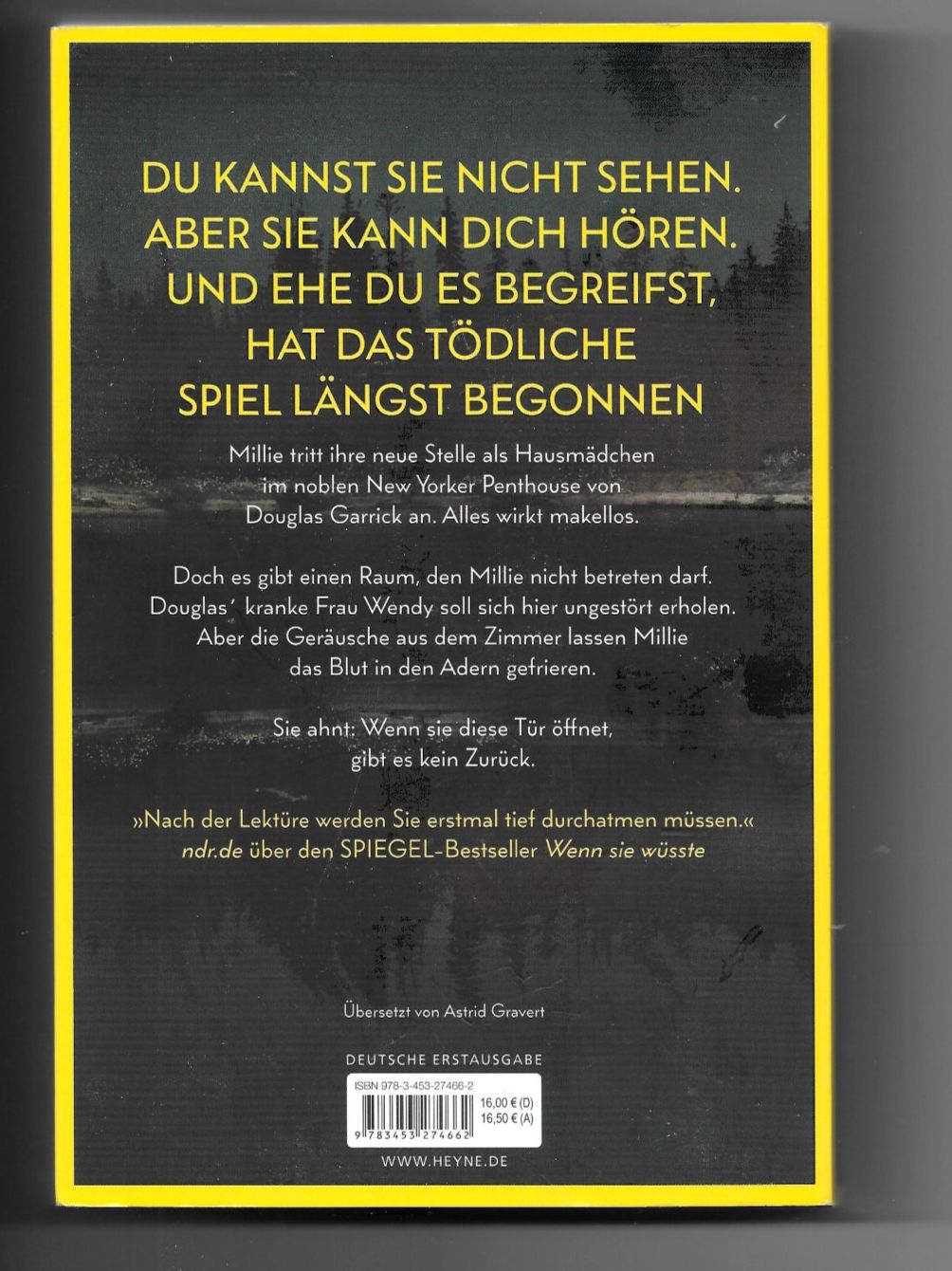 Bücher: Freida McFadden - Sie kann dich hören – Gebraucht aus Samstagern von Bladetigi 1