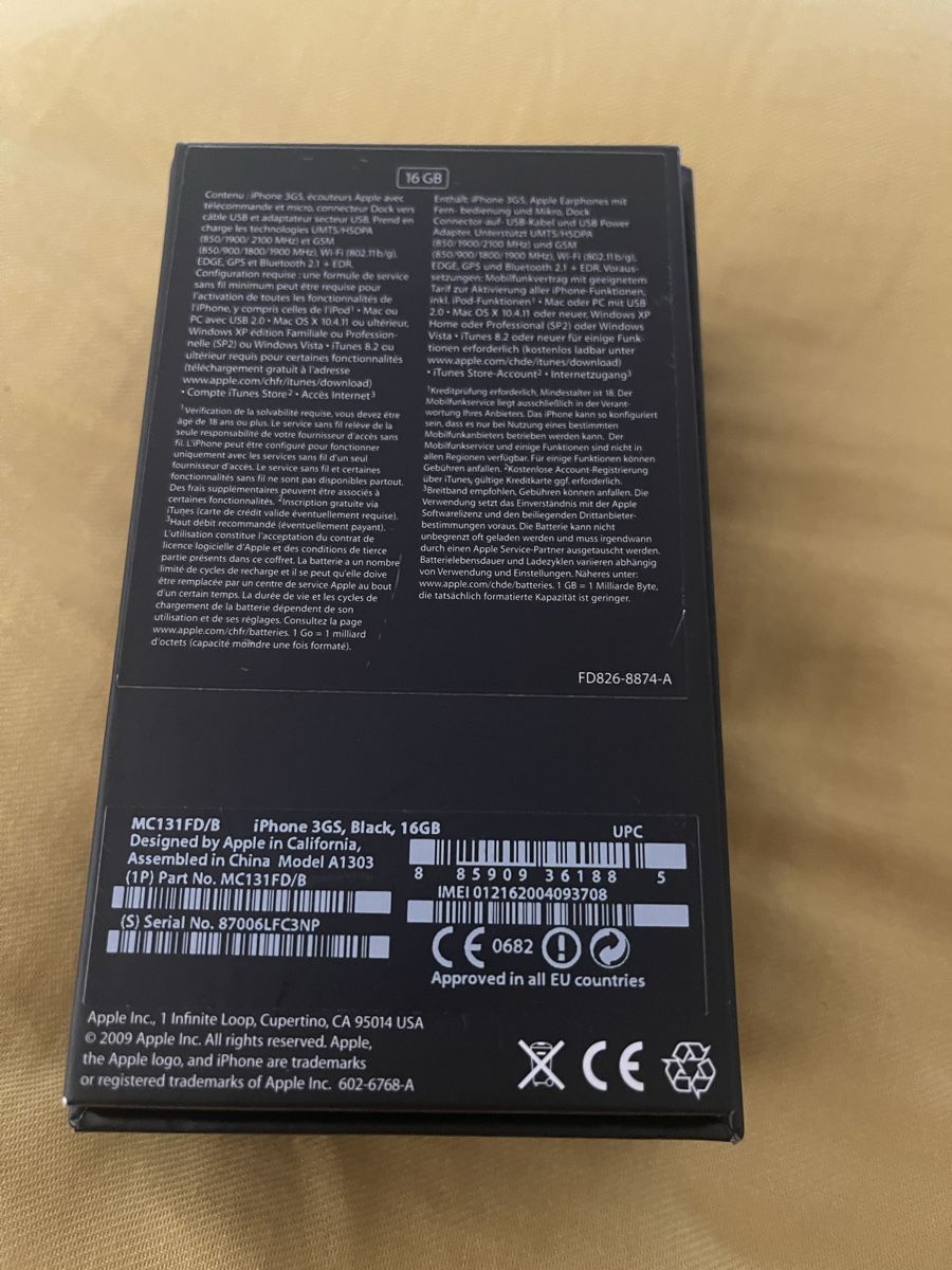 Apple Portables: iPhone 3GS 16GB schwarz mit OVP – D'occasion à Luzern par M.Ai 3