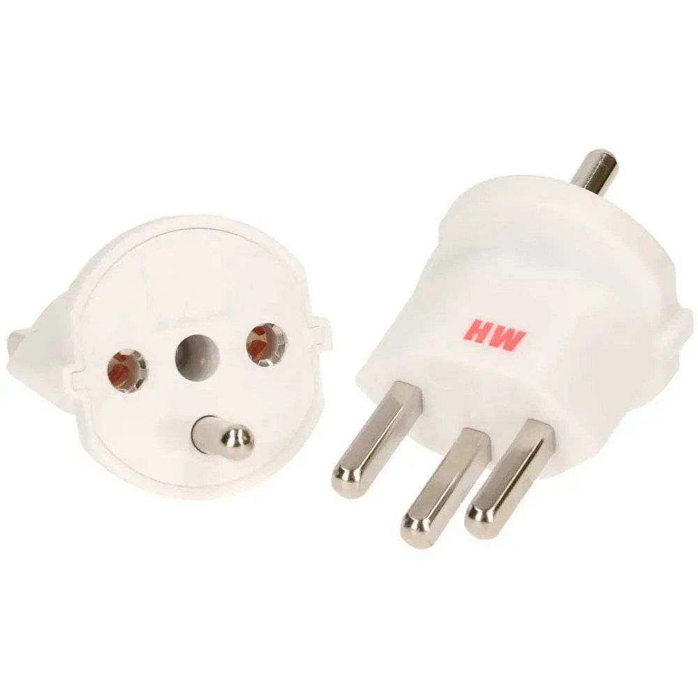 Unità & Adattatore: 100 Stück Max Hauri Fixadapter 3-Pol T12 Schuko Weiss – Nuovo e nell'imballaggio originale da Bronschhofen venduto da Tvboss0