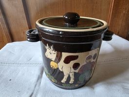 Keramik Topf Schale Schüssel - NL. Gwatt - Kuh Design