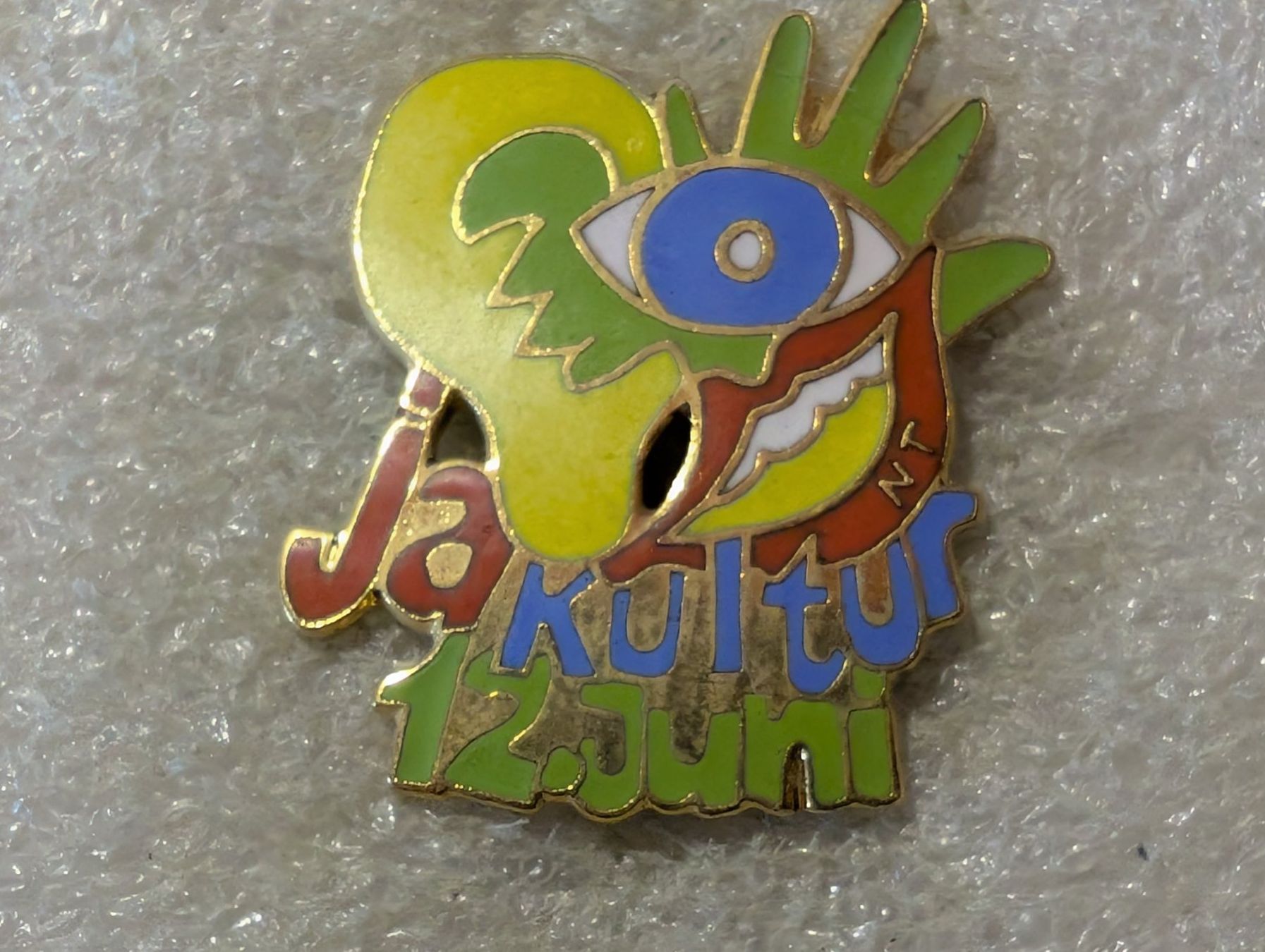 Placchette & Badge: Anstecknadel 185: Ja Kultur 12. Juni – Usato da Oppligen venduto da Pin-Fall-Shop