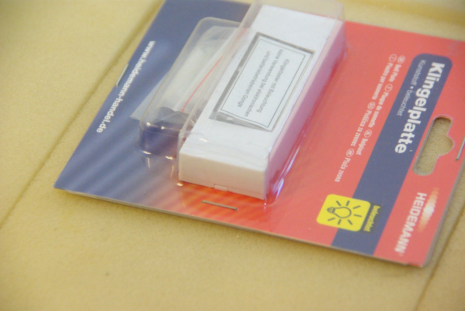 Elektronikbauteile: Klingelplatte aus Kunststoff von Heidemann – Neu und originalverpackt aus Herisau von Cevianer1844 4