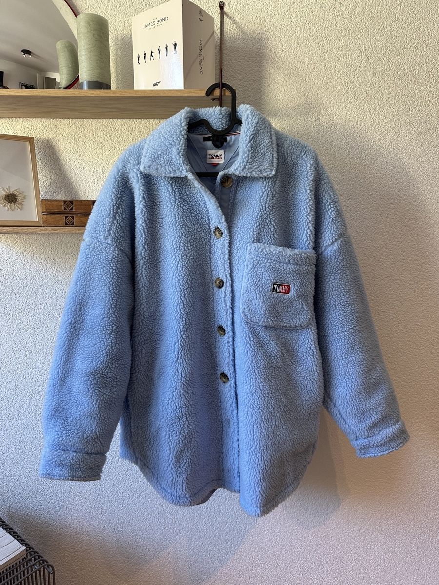 Jacken: Teddy Fleece Jacke Hellblau – Gebraucht aus Cazis von sina12