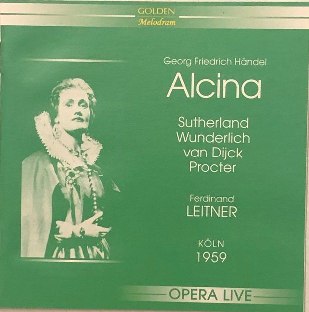 CD: Händel - Alcina (Sutherland/Wunderlich, Leitner) – Usato da Grüningen venduto da azulamarillo