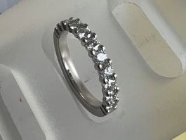 Halballiance 950 Platin, mit 11 Bri. F-G vs 0.66 ct