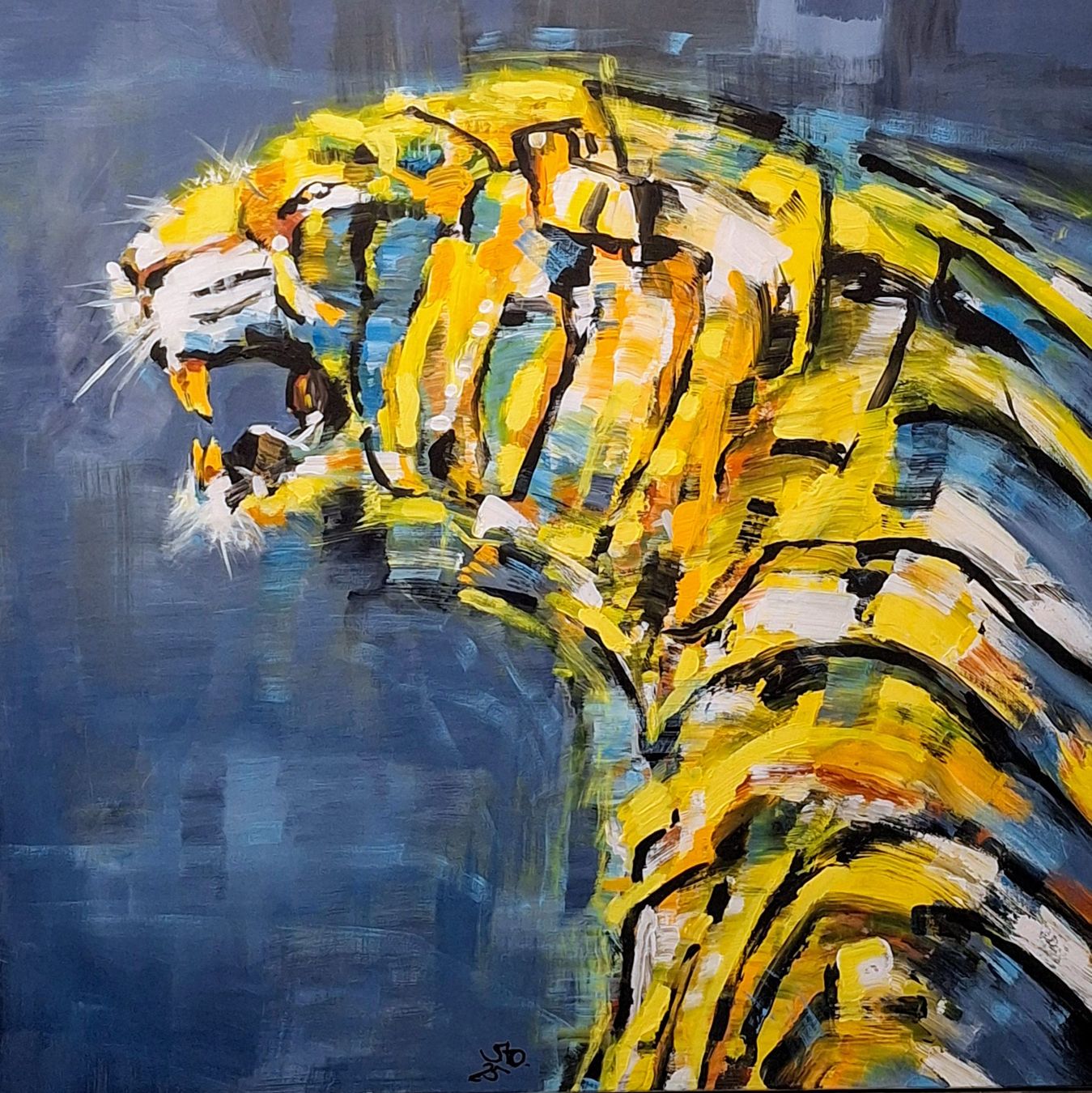 Gemälde: TIGER – Neu und originalverpackt aus Luzern von Rodolfosto