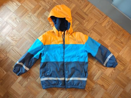 gefütterte Kinder-Regenjacke