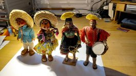 4 mexikanische Figuren Handgemacht