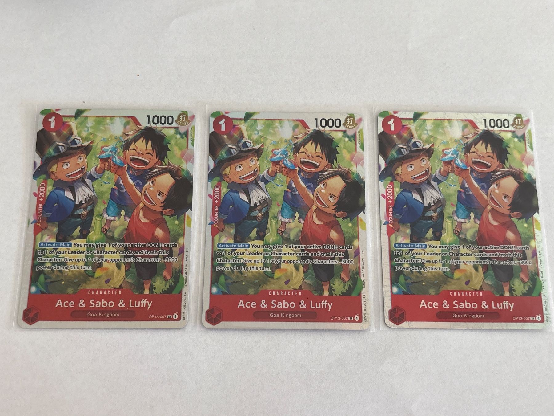 Bandai Sammelbilder & Trading cards: One Piece TCG CARDS OP13-007 ENG – Neu (gemäss Beschreibung) aus Schaffhausen von Brickorama0815
