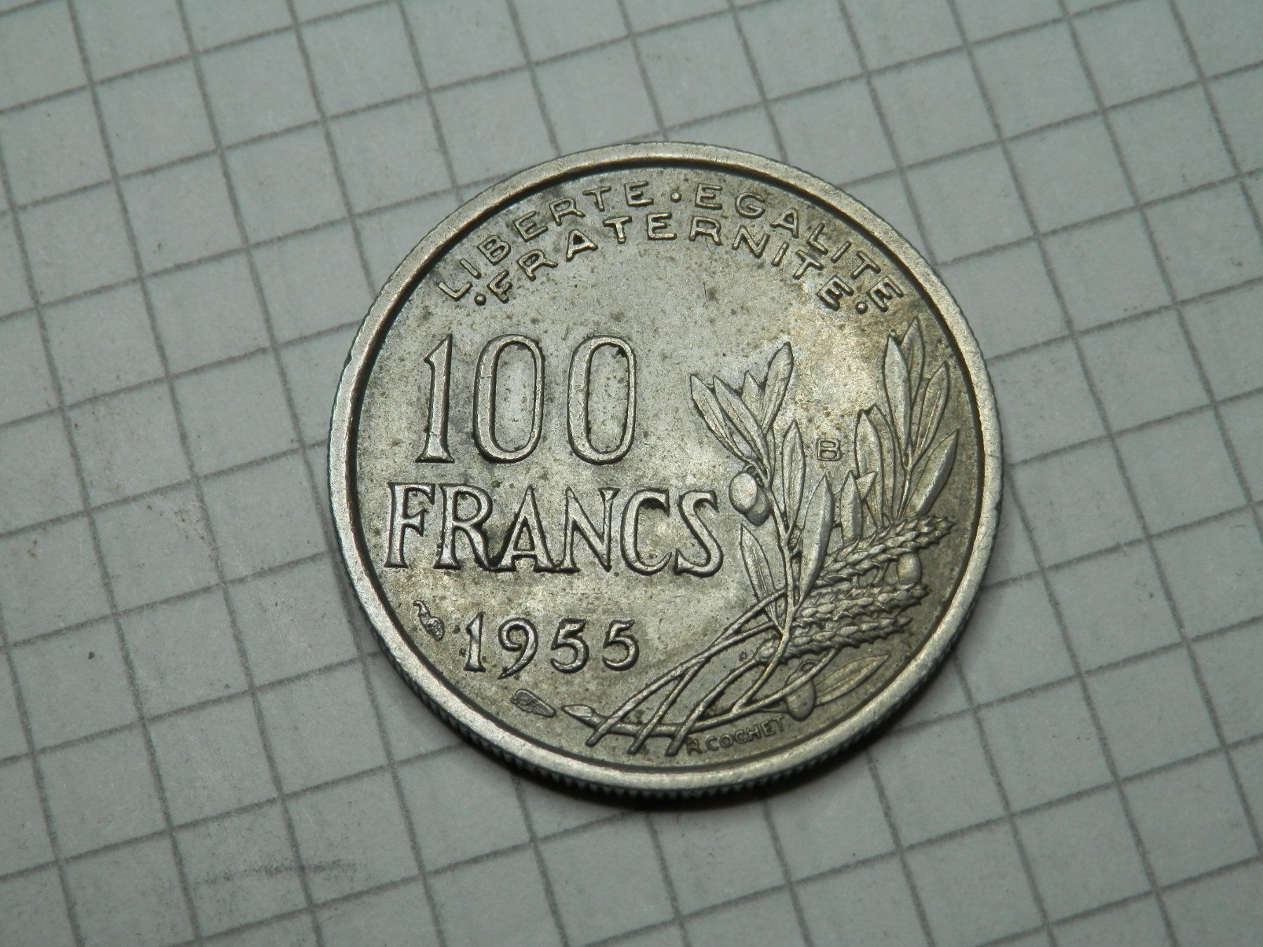 Tutti le monete: Frankreich 100 Franken, 1955 – Usato da Weiach venduto da weiach81